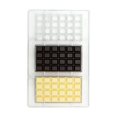 Поликарбонатна форма за шоколад - Chocolate bar - 100 gr