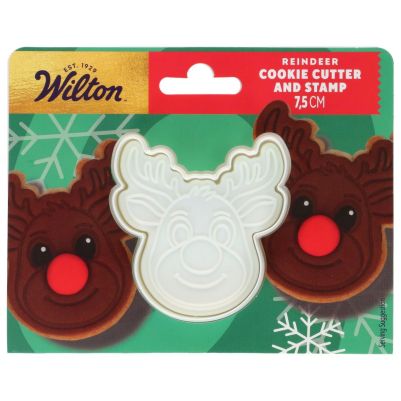 Резец за сладки с релефен печат „Еленче“ Wilton – 7,5 см