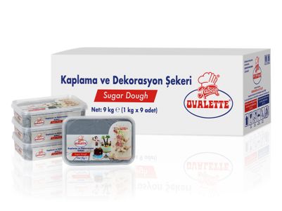 Захарно тесто - Ovalette - Сиво - 1 кг