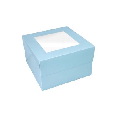 Кутия за торта - Синя - 20 x 20 x 15 см
