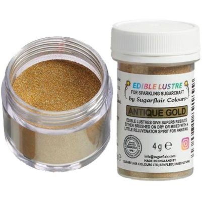 Прахообразна боя - Lustre Antique Gold - 4гр - Sugarflair