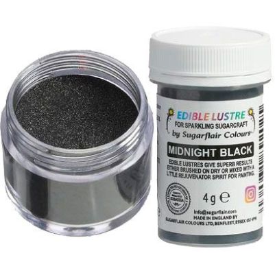 Прахообразна боя - Lustre Midnight Black - 4гр - Sugarflair