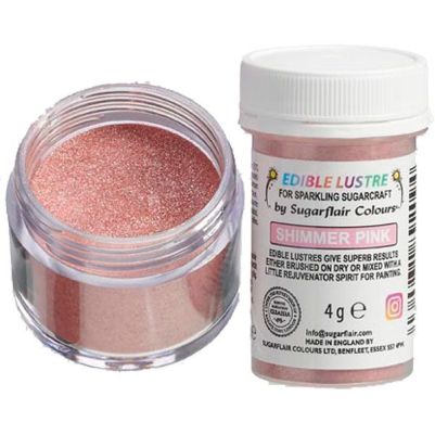Прахообразна боя - Lustre Shimmer Pink - 4гр - Sugarflair