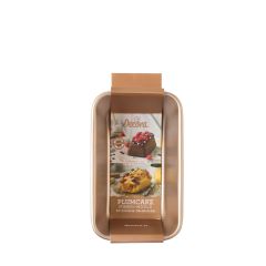 Стоманена тава за печене - 18.5 x 11.5 x 6.5 h cm - RoseGold - Decora