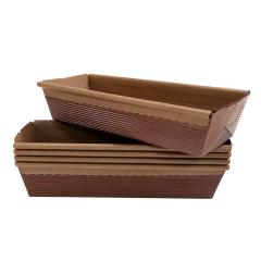 Хартиена форма за печене продълговата - 300 грама - 5 броя.