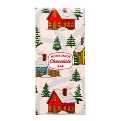 Комплект кутии за шоколад - Коледен пейзаж- 7.5 x 16 x 2.5 см - 5 броя