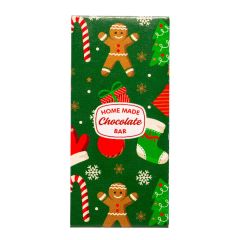 Комплект кутии за шоколад - Джинджифилови човечета - 7.5 x 16 x 2.5 см - 5 броя