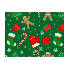 Кутия за бисквитки - 18 х 13,5 х 7,5 см - Джинджифилови човечета