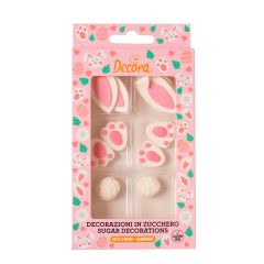 Захарна декорация - Зайче - 6 броя - Decora