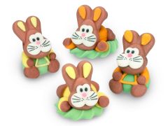 Захарна декорация - Зайчета - 4 броя - Cake Masters
