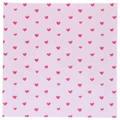 Хартиена подложка за кутия за бенто торта - Розови сърца - 50 броя