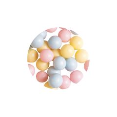 Захарна декорация - Перли 8мм - Пастелни - Микс - 80 гр - Decora