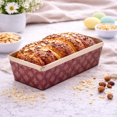 Хартиена форма за печене продълговата - 600 грама - 5 броя.