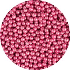 Захарна декорация - Перла - Розов металик - 5мм - 1кг