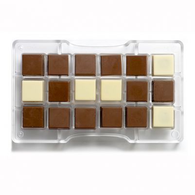 Поликарбонатна форма за шоколад - Square - 25 х 25 мм