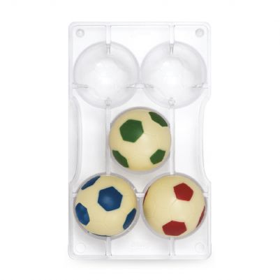 Поликарбонатна форма за шоколад - Футболни топки - Големи