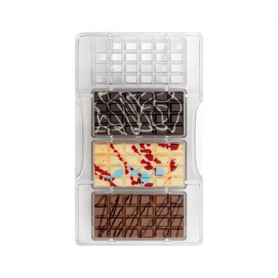 Поликарбонатна форма за шоколад - Шоколадови блокчета