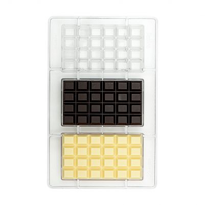 Поликарбонатна форма за шоколад - Chocolate bar - 100 gr