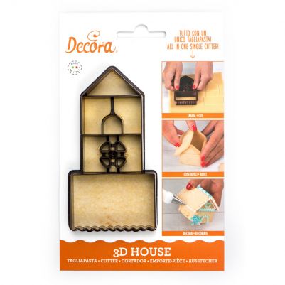 Пластмасов резец - 3D Джинджифилова къщичка