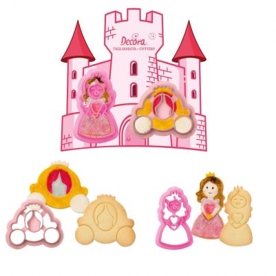 Принцеса и каляска - Комплект пластмасови резци