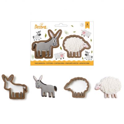 Магаре и овца - Комплект пластмасови резци Decora