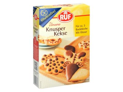 RUF Хрупкави бисквити с глазура - Без глутен 475гр