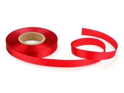 Декоративна сатенена панделка - Червена - 30м 
