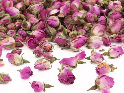 Ядливи сушени цветя - Розов цвят -пъпка - лилав - 15гр