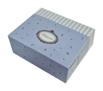 Хартиена кутия за сладкиши - 15.5x19x8 см. Светло лилава