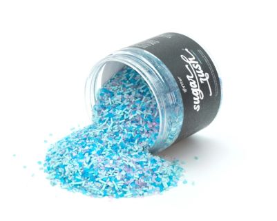 Цветна захарна поръска за украса на чаши и коктейли - Frozen Arctic - 150гр