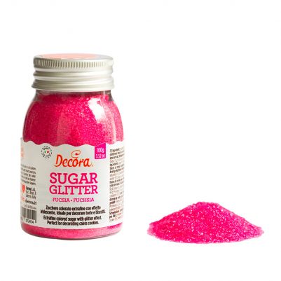 Цветна захар - Фуксия - 100гр - Decora