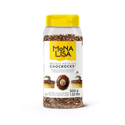 Шоколадова декорация - MONA LISA - BRONZE METALLIC CHOCROCKS 600G