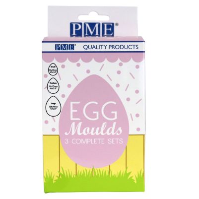 Комплект молдове за шоколадови яйца - 3 размера - PME