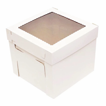 Кутия за торта с прозорец - 20 х 20 х15 см