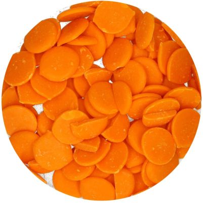 FunCakes Deco Melts -Бонбонки за топене с вкус - Orange - Портокал- 250 грама