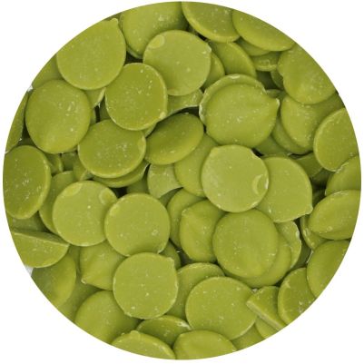 FunCakes Deco Melts -Бонбонки за топене с вкус - Green - Ябълка- 250 грама