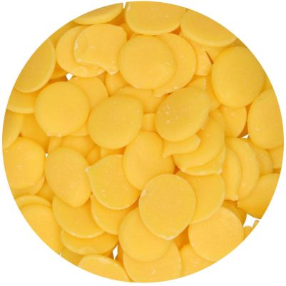 FunCakes Deco Melts -Бонбонки за топене с вкус - Yellow- Лимон - 250 грама