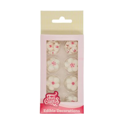 Захарна декорация - Blossom Mix White/Pink - 32бр - FunCakes