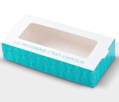 Кутия за сиропирани сладки с прозорец - 24х13х5,5 см