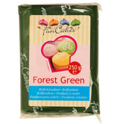 Цветен ароматен фондан - Горско зелено -0,250 гр. 