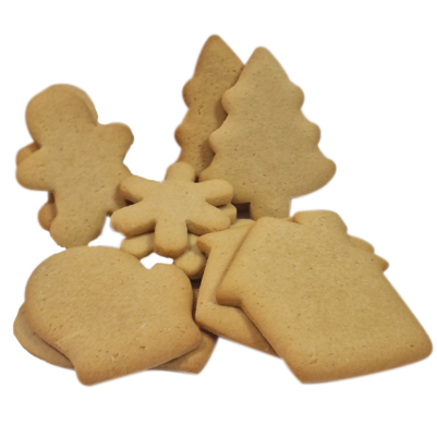 Медени бисквитки за декорация - Коледен микс - 12 броя