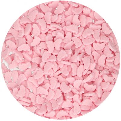 Захарна декорация - Розови крачета - 55гр