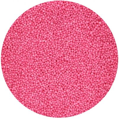 Захарна декорация - Nonpareils - Тъмно розово - 80гр