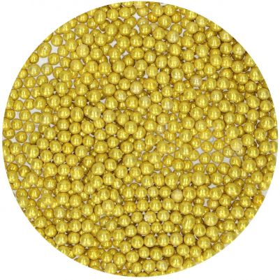 Захарни перли - Metallic Gold- 80 грама