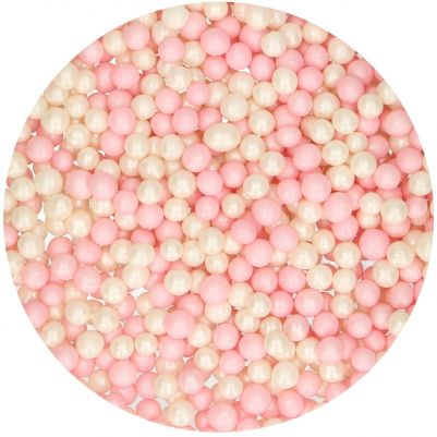 Меки захарни перли -Pink/White- 60 грама