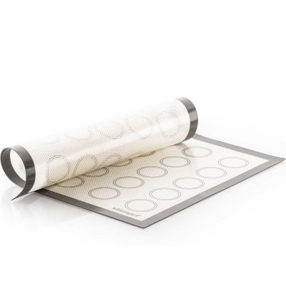 Силиконов килим с нишки от фибростъкло за френски макарон - 40 x 30 cm - Silikomart 