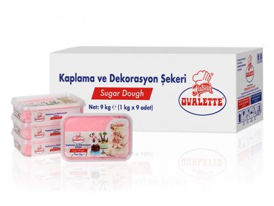 Захарно тесто - Ovalette - Розов - 1 кг