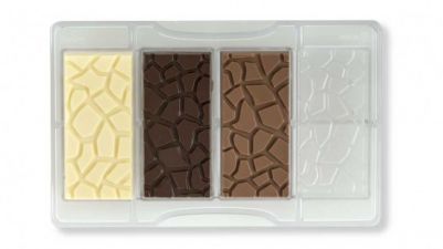 Поликарбонатна форма за шоколадови блокчета - Turtle effect