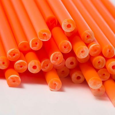 Пластмасови пръчици за близалки и поп кейк 15см -50бр - Оранж