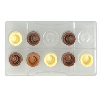 Поликарбонатна форма за шоколадови бонбони - Кръгове